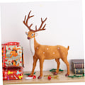 Miniatyrbild 5 av 5: Julälg Dekor Tårta Goblincore Rum Decor Fönster Jul Hjort Älg Rekvisita