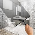 Miniatyrbilde 2 av 5: Dusjsvisker for glassdører - 10 tommers vindusvisker med