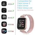 Miniatyrbilde 2 av 5: Mesh rustfritt stålrem for Fitbit Versa - 22mm dobbel magnetisk