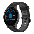 Miniatyrbillede 1 af 5: For Garmin Vivoactive 3 Music 20mm Vertikalt Mønster To-farvet Silikone Urrem PCL Black-Grey
