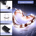 Miniatyrbilde 5 av 6: Outlet Led-lyssnor til jul 99ft 300LEDs, fe-lys med bryter/timer for soverom, uteplass, innendørs/utendørs vanntett kobbertrådslys