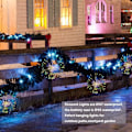 Miniatyrbilde 9 av 9: 4 Pakke Fyrverkeri Lys Led Kobbertråd Stjerne Lysstrenger 8 Moduser Batteridrevne Eventyrlys med Fjernkontroll, Bryllup Dekorative Hengende Lys for
