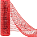 Miniatyrbillede 1 af 5: Deco Mesh 10 tommer x 30 fod, rød mere bredde metallisk folie mesh stof, jul