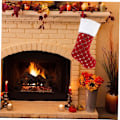 Miniatyrbild 7 av 9: 8 STK Julstrumpor med Pailletter Juldekorationer Julklappsäck Julstrumpa Ornament Vit