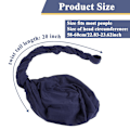 Miniatyrbilde 2 av 5: 1. st Halo Turban for Menn Modal Stoff Hode Wraps Satin