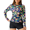 Miniatyrbild 3 av 5: Kvinnors UV-solskydd långärmad Rashguard baddräkt topp