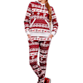 Miniatyrbild 1 av 5: Kvinnors julpyjamas, långärmad pyjamas set, tvådelad sovkläder,