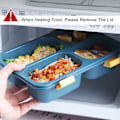Miniatyrbillede 4 af 5: 2-pak frokostboks med 3 rum - Bento frokostboks til børn og voksne, snackbokse til opbevaring af babymad