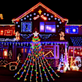 Miniatyrbillede 6 af 6: Udendørs juledekorationer, 12,6ft 350LED vandfaldslys, 8 tilstande julelys, juledekorationer til træ, udendørs jul