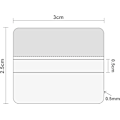 Miniatyrbilde 3 av 5: 100 Plast Ørepynt Kort Adapter - Selvklebende Display for Smykker