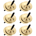 Miniatyrbilde 1 av 5: 12 stk fingercymbaler magedans, 5,3 cm gull messing fingerdans