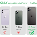 Pikkukuva 2 / 6: Yhteensopiva iPhone 11 Pro Max -kotelon kanssa Kirkas, Läpinäkyvä Pehmeä Iskunkestävä Suojaava Ohut Puskurikotelo Puhelinkotelo - 6.5 ih Kirkas