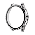 Miniatyrbillede 1 af 5: Glass+etui til Samsung Galaxy Watch 4 44mm 40mm tilbehør Pc All-around Anti-fall Bumper Cover+skærmbeskytter Galaxy Watch4 White leopard Galaxy watch 4 40mm