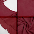 Miniatyrbillede 5 af 5: Kvinders Plus Size Chiffon Extender Camisole Flowy Lagdelt Cami Tank Toppe