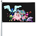 Miniatyrbillede 1 af 8: Steven Anime Universe  3x5 Ft Banner Have Dekoration Tryk s med Metal Øjer Sort Sort