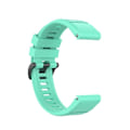 Miniatyrbillede 2 af 5: Til Garmin Fenix 7x 26mm Solid Color Silikone Quick Release Urrem NKQ Lake Blue