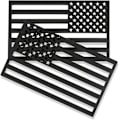 Miniatyrbillede 1 af 5: 3D Amerikansk flag emblem klistermærke udskæring, tykkelse 0,15\201D, akryl