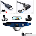 Miniatyrbild 2 av 5: Pasow Mini USB-laddningskabel USB 2.0 A-hane till Mini-B bil