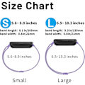 Miniatyrbillede 2 af 5: Metal Justerbar Udskiftnings Rem Armbånd Magnetiske Remme Kompatibel Med Fitbit Versa/versa 2/versa Lite/se, Multi-farve Lavender Large