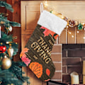Miniatyrbild 1 av 7: Julklapp, personliga julklappsstrumpor 2-pack Thanksgiving höstlöv trä 18 tum julstrumpor hängande prydnad spis för B