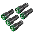 Miniatyrbillede 1 af 5: 5 stk. grønne indikatorlamper med summer AC/Dc 12V. 22 mm
