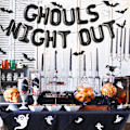 Miniatyrbillede 7 af 7: Ghouls Night Out Dekoration Ghouls Just Wanna Have Fun Balloner Garland til Halloween Bachelorette Party Halloween Fødselsdagsfest Dekorationer