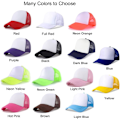 Miniatyrbild 4 av 5: Sublimering Tom Polyester Mesh Cap Mesh Trucker Sommar Mesh Cap