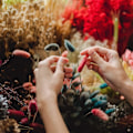 Miniatyrbillede 5 af 5: 200 stk. grønne blomstertrådsstile - Håndværk og blomstertilbehør