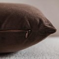 Miniatyrbillede 2 af 5: Dekorative pudebetræk 24x24 Chokoladebrun: 2-pak Hyggeligt blødt