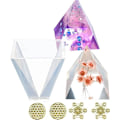 Miniatyrbillede 1 af 5: Pyramid Resin Støbeforme til DIY Meditationsindretning