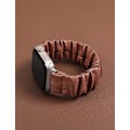 Miniatyrbillede 5 af 5: Strækbar læderrem, der er kompatibel med Apple Watch Band Scrunchie