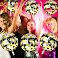 Miniatyrbild 4 av 5: 5 st 22 tums 4D disco ballonger stora