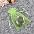 Miniatyrbillede 4 af 5: 100 stk. 4x6 tomme rene organza snoreposer