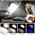 Miniatyrbillede 4 af 5: 80W Solar LED Arbejdslampe - 11.000mAh Powerbank & 4 Tilstande | IP65 Vandtæt til Reparationer, Nødsituationer