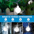 Miniatyrbillede 7 af 7: Batteridrevne lyskæder til indendørs soveværelse, Calibre 0,8IN 20ft 60led Globe Fairy Lights med timer, 8 tilstande klyngelys til udendørs klasseværelse