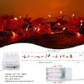 Miniatyrbild 2 av 5: Höstlövsgirlang med lampor - Batteridriven, Thanksgiving-dekor
