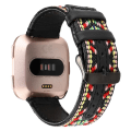Miniatyrbillede 2 af 5: For Fitbit Versa Etnisk Stil Ægte Læder Rem LEQ Colorful