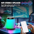 Miniatyrbilde 6 av 7: Soloppgang Vekkerklokke Vekkelyset, Bluetooth-høyttaler med lys, Flerfarget dimbar nattbordslampe for soverom, Snooze, Søvnhjelp, Lydmaskin