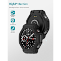 Miniatyrbillede 2 af 5: Etui til Amazfit T-Rex 3, TPU Beskyttelsescover, Let at installere, Faldbestandigt, Ridsefast, Beskyttelsesetui til Amazfit T-Rex 3 Smartwatch (Sort) Sort