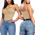 Miniatyrbild 3 av 5: Shapewear-toppar för kvinnor, magkontroll, formande camisole, sömlös kropp