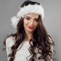 Miniatyrbillede 3 af 5: Julehat til voksne - Lang plys julehat til jul, nytår og festlige fester