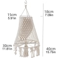 Miniatyrbild 5 av 9: Macrame kattbädd | Kattungesvängsäng | Macrame växtupphängare, katthängmatta för inomhus- och utomhusinredning, husdjurskattsäng för att sova, leka och
