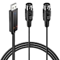 Miniatyrbild 1 av 5: USB MIDI-kabelkonverteradapter - PC till Keyboard Synthesizer-kabel