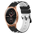 Miniatyrbillede 1 af 5: Til Garmin Garminmove Luxe 20mm To-farvet Silikonurrem JDT Pink-White