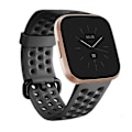 Miniatyrbild 2 av 3: För Fitbit Versa 2 Andningsbar Silikonklockarmband TTW Black