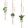 Miniatyrbild 2 av 5: Växthängare för inomhusmakrame hängande planteringskärl (6-pack)