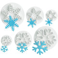 Miniatyrbilde 1 av 5: Snøfnugg Kakeform 6stk Mini Kakeform & Fondantform for Baking
