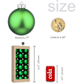 Miniatyrbilde 2 av 5: 18 stk 1,8 tommers (45 mm) julekulepynt til juledekorasjoner, glass