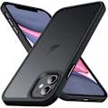 Pikkukuva 1 / 6: Suunniteltu iPhone 11 -kotelolle, [Tukee langatonta latausta] Pehmeä silikoninen ohut naarmuuntumaton puhelinkotelon suojus iPhone 11 6.1 ih:lle, Musta Musta