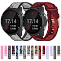 Miniatyrbillede 5 af 5: For Garmin Forerunner 245 Music 20mm Nylon Flettet Rem Red